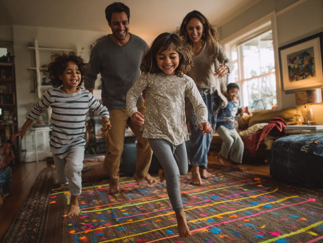 Bewegungsparcours im Wohnzimmer